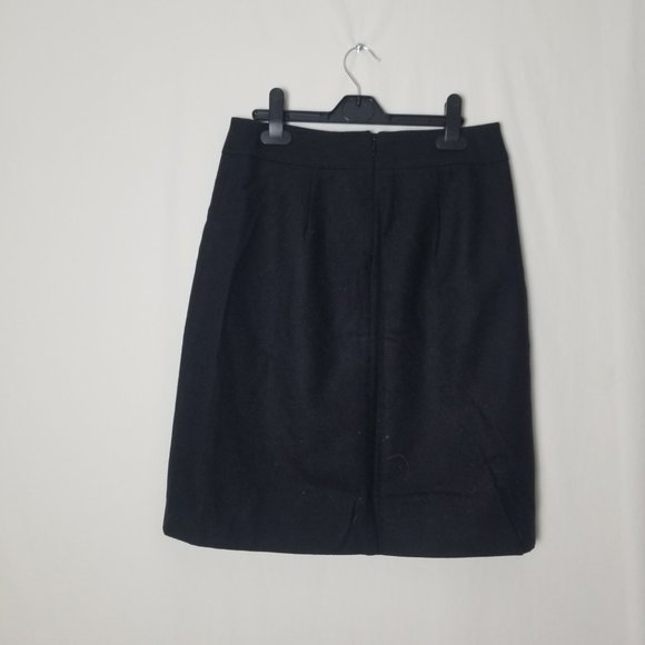 Banana Republic wool faux leather A-line mini skirt size 2 petite (260) - Picture 6 of 7